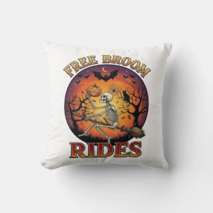Coussin Balais Gratuits Promenades Halloween Squelette Cit