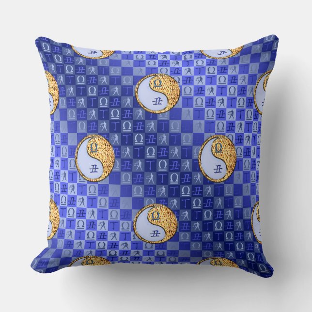 Coussin Balance & Boeuf de Feu (Recto)