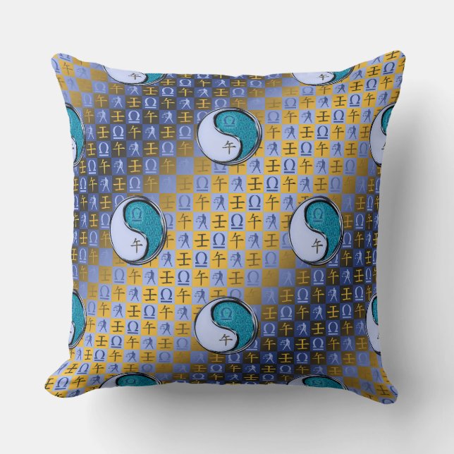 Coussin Balance & Cheval d'Eau (Recto)
