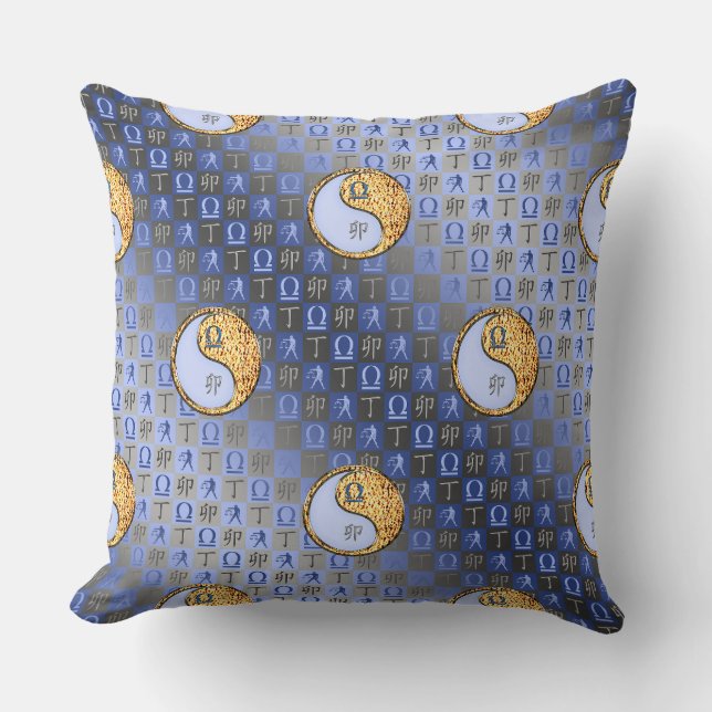 Coussin Balance & Lapin de Feu (Recto)