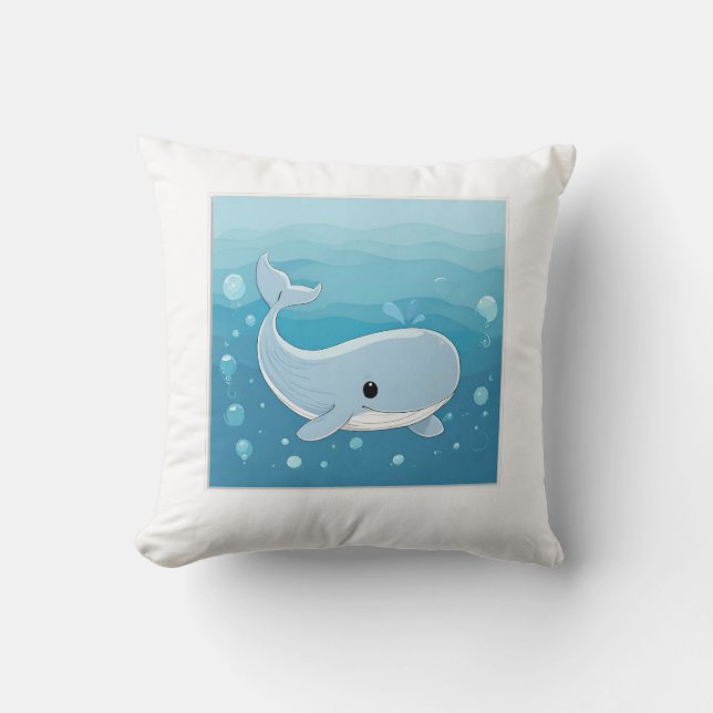 Coussin Baleine mignonne (Recto)
