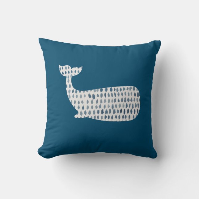 Coussin Baleine Plage de verre de mer Galets Coastère Jeu  (Recto)