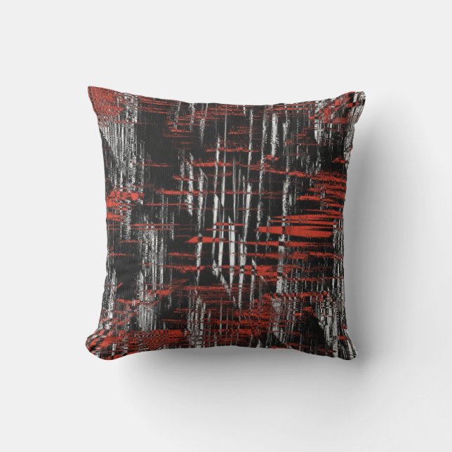 Coussin Balises de hachage Abstraites (Recto)