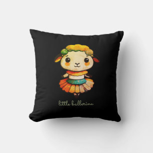 Coussin Ballerina aux moutons mignons