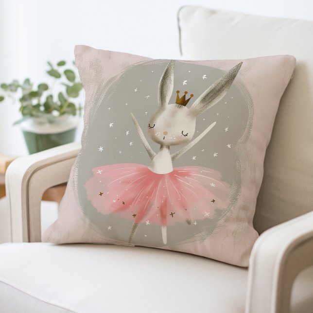 Coussin Ballerina Bunny, Lapin Tutu Rose (Créateur téléchargé)