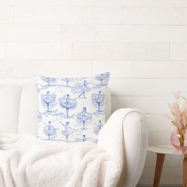 Coussin Ballerina Moves Motif Blue ID738 (Canapé)
