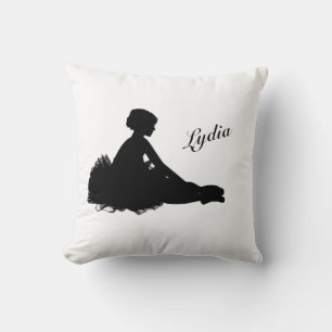 Coussin Ballerine Fatiguée Personnalisée avec Nom