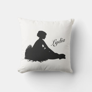 Coussin Ballerine Fatiguée Personnalisée avec Nom