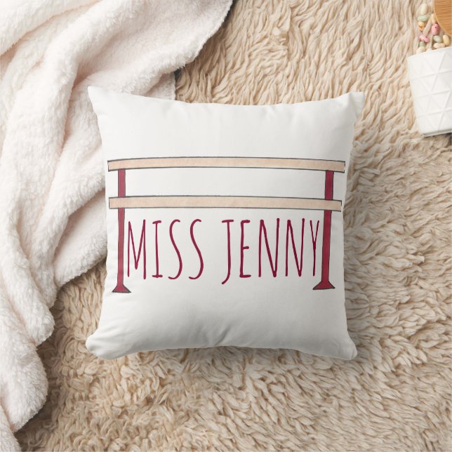 Coussin Ballet personnalisé Barre Danse enseignant Cadeau (Couverture)