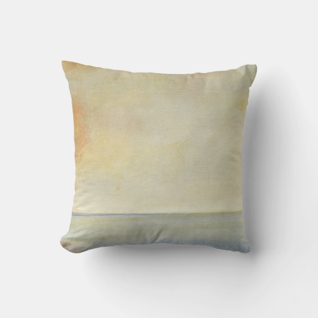 Coussin Balnéaire avec coucher de soleil Orange (Recto)