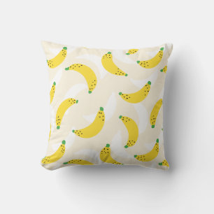 Coussin Banana Pop Crème jaune