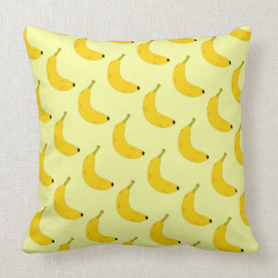 COUSSIN BANANES TROPICALES MOTIF DANS LE STYLE D'ART POP