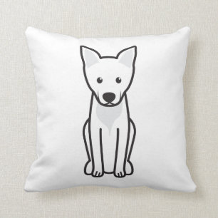 Coussin Bande dessinée de chien de la Caroline