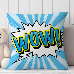 Coussin Bande dessinée de super-héros Wow Cartoon