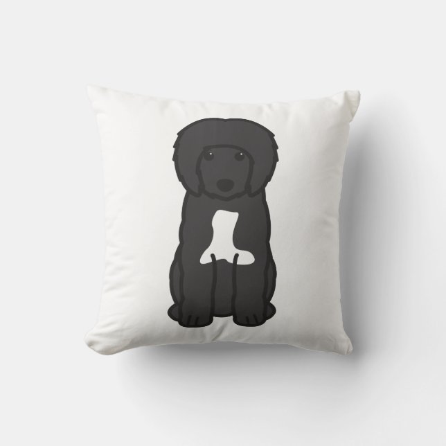 Coussin Bande dessinée portugaise de chien d'eau (Recto)