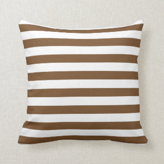 Coussin Bandes Brown