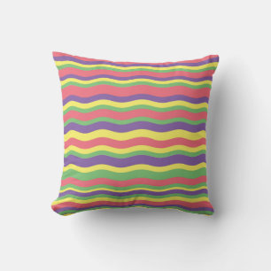 Coussin Bandes colorées
