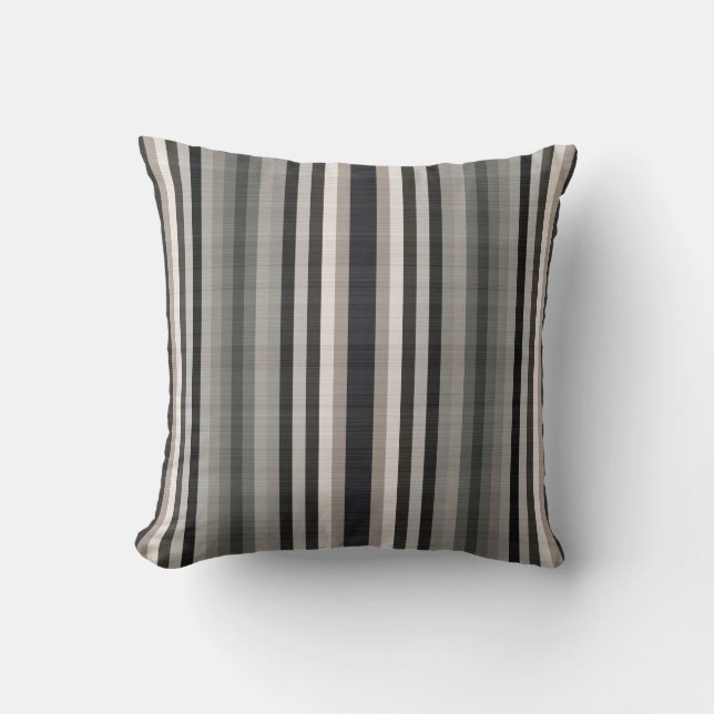Coussin Bandes de couleurs vives (Recto)
