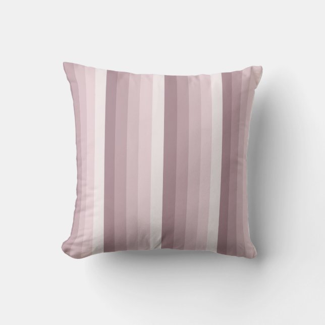 Coussin Bandes d'ombre à quartz rose (Recto)