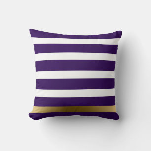 Coussin Bandes pourpres et dorées