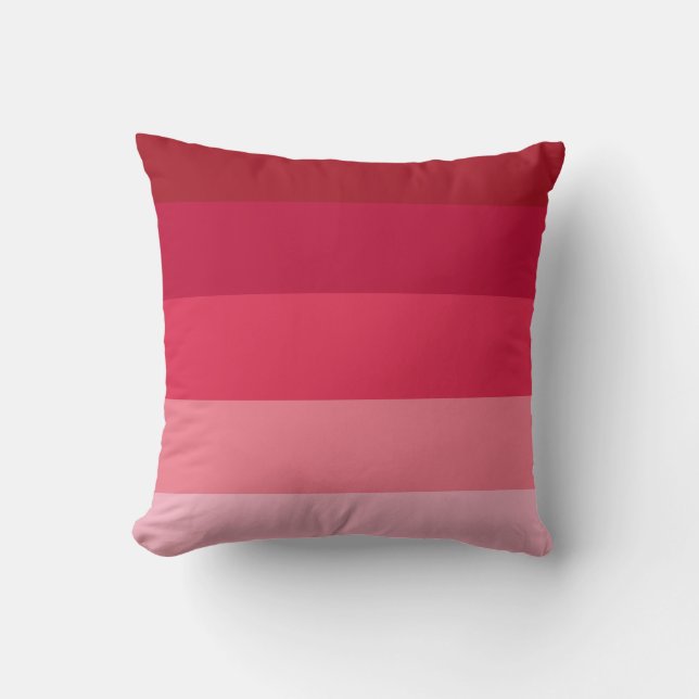 Coussin Bandes roses (Recto)