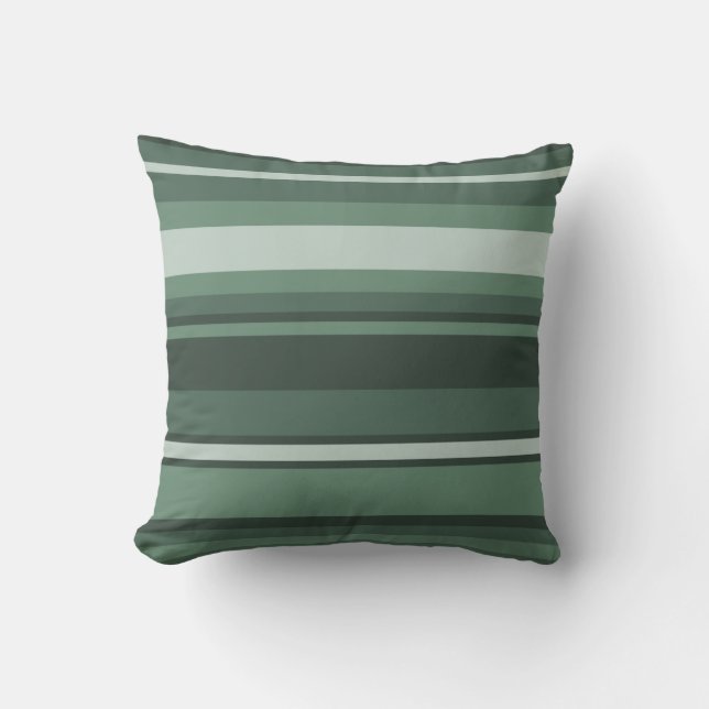Coussin Bandes vertes (Recto)