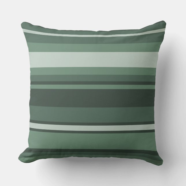 Coussin Bandes vertes (Recto)