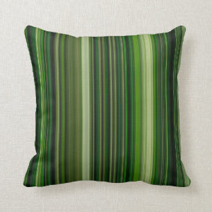 Coussin Bandes vertes