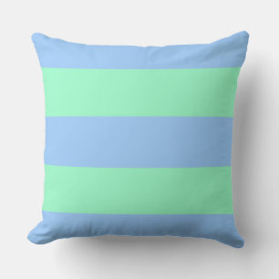 Coussin Bandes vertes à la pointe et à la pointe