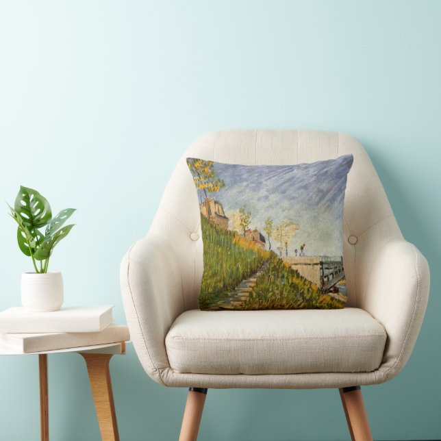 Coussin Banques de Seine, Pont de Clichy par Vincent van G (Chaise)