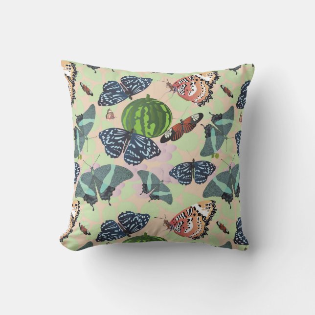 Coussin Banquet papillon (Recto)