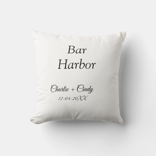 Coussin Bar Harbour bachelorée fête d'honneur mariage a (Recto)