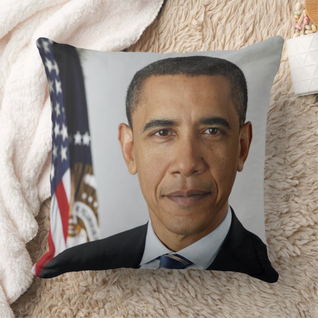 Coussin Barack Obama Président américain Portrait de la Ma (Couverture)