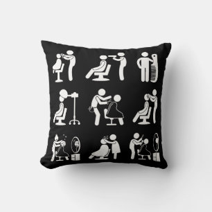 Coussin Barbershop Barber et coiffeur Salon Routine