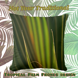 Coussin Barrages de palmiers verts Tropical Botanical