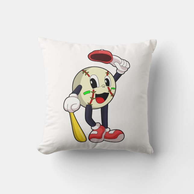 Coussin Base-ball avec base-ball (Recto)