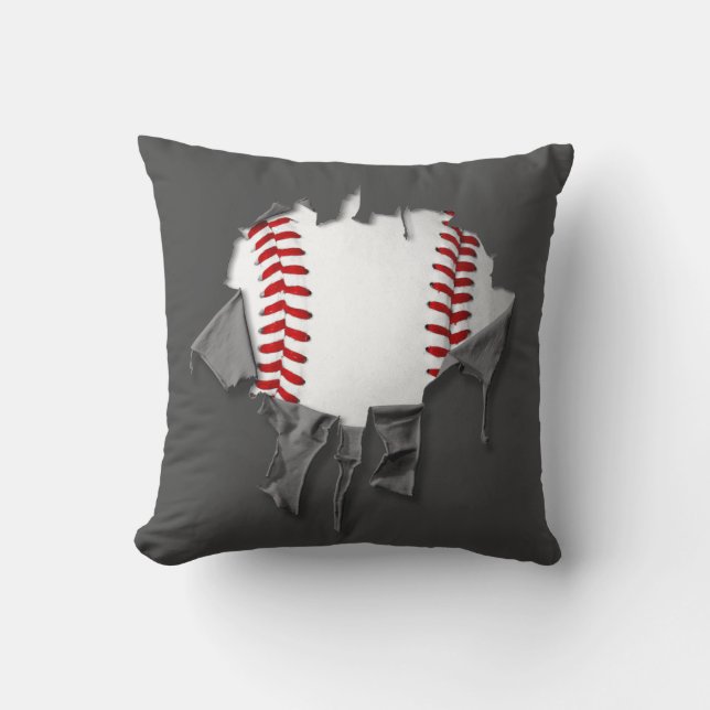 Coussin Base-ball déchiré (Recto)