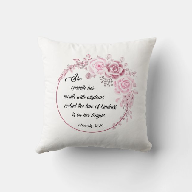 COUSSIN BASÉ SUR LA FOI, ÉLEVEZ UN COUSSIN HALLELU (Verso)