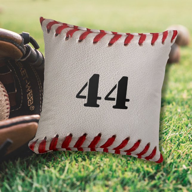 Coussin Baseball avec numéro personnalisable (Créateur téléchargé)