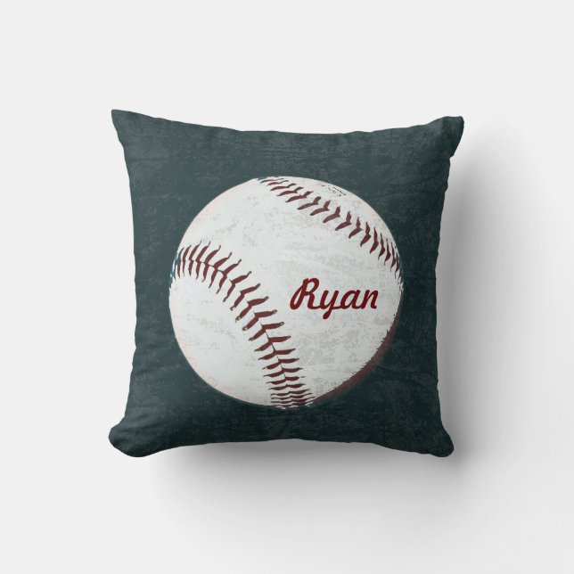 Coussin Baseball - Style vintage (Recto)