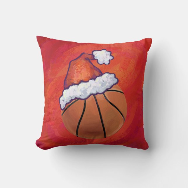 Coussin Basket-ball à Santa Hat (Recto)