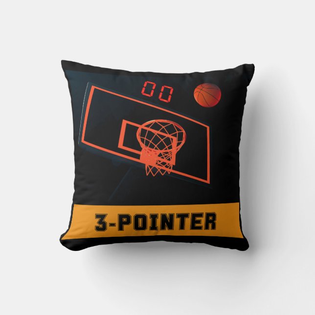 Coussin Basket-ball à trois points horloge à zéro (Recto)
