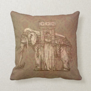 Coussin Bastille vintage d'éléphant