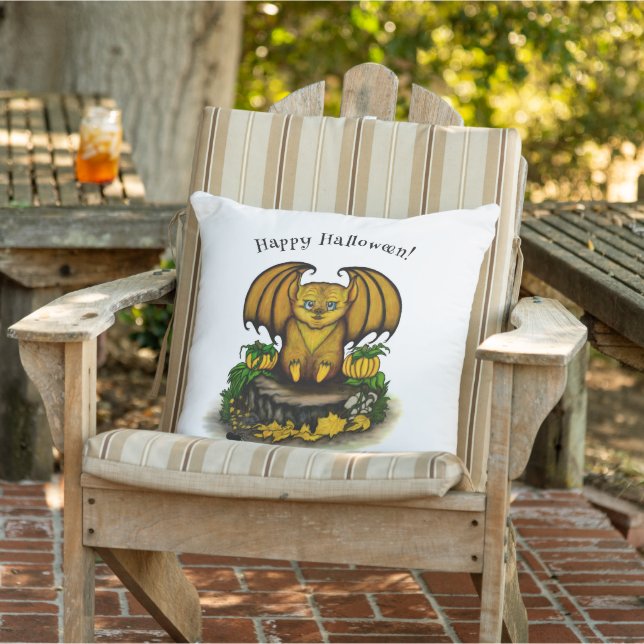 Coussin Bat d'Halloween mignonne (Chaise)