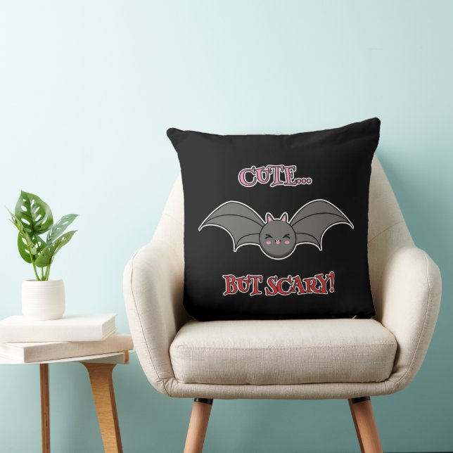 Coussin Bat mignonne mais effrayant (Chaise)