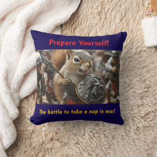 Coussin Bataille d'écureuils