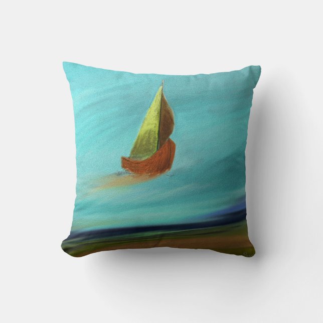 Coussin Bateau à voile III (Recto)