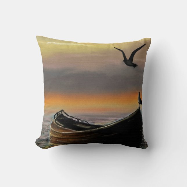 Coussin Bateau Seagull Seagull Flying Thlow (Recto)