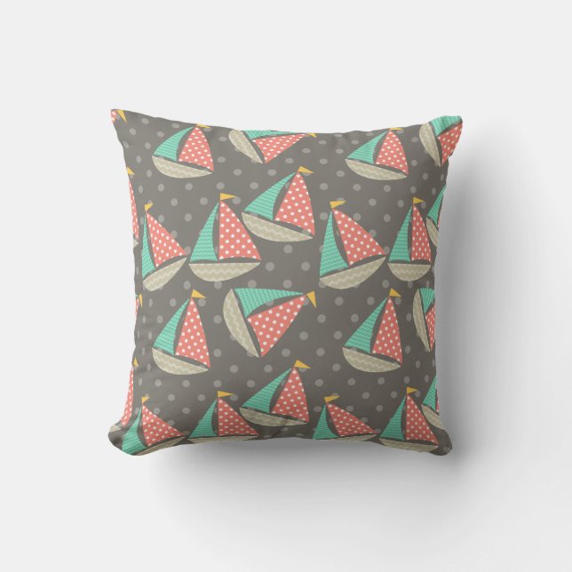 Coussin Bateaux à gros (Recto)