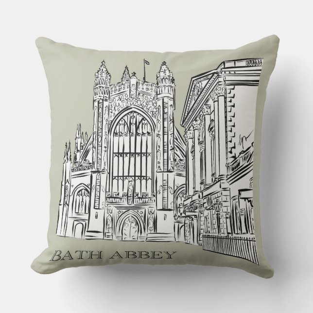Coussin Bath Abbey, Bath, Angleterre (Recto)